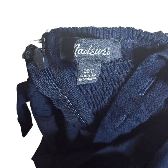 Madewell wide leg button up jumpsuit 10T 10 tall navy blue - Picture 3 of 9